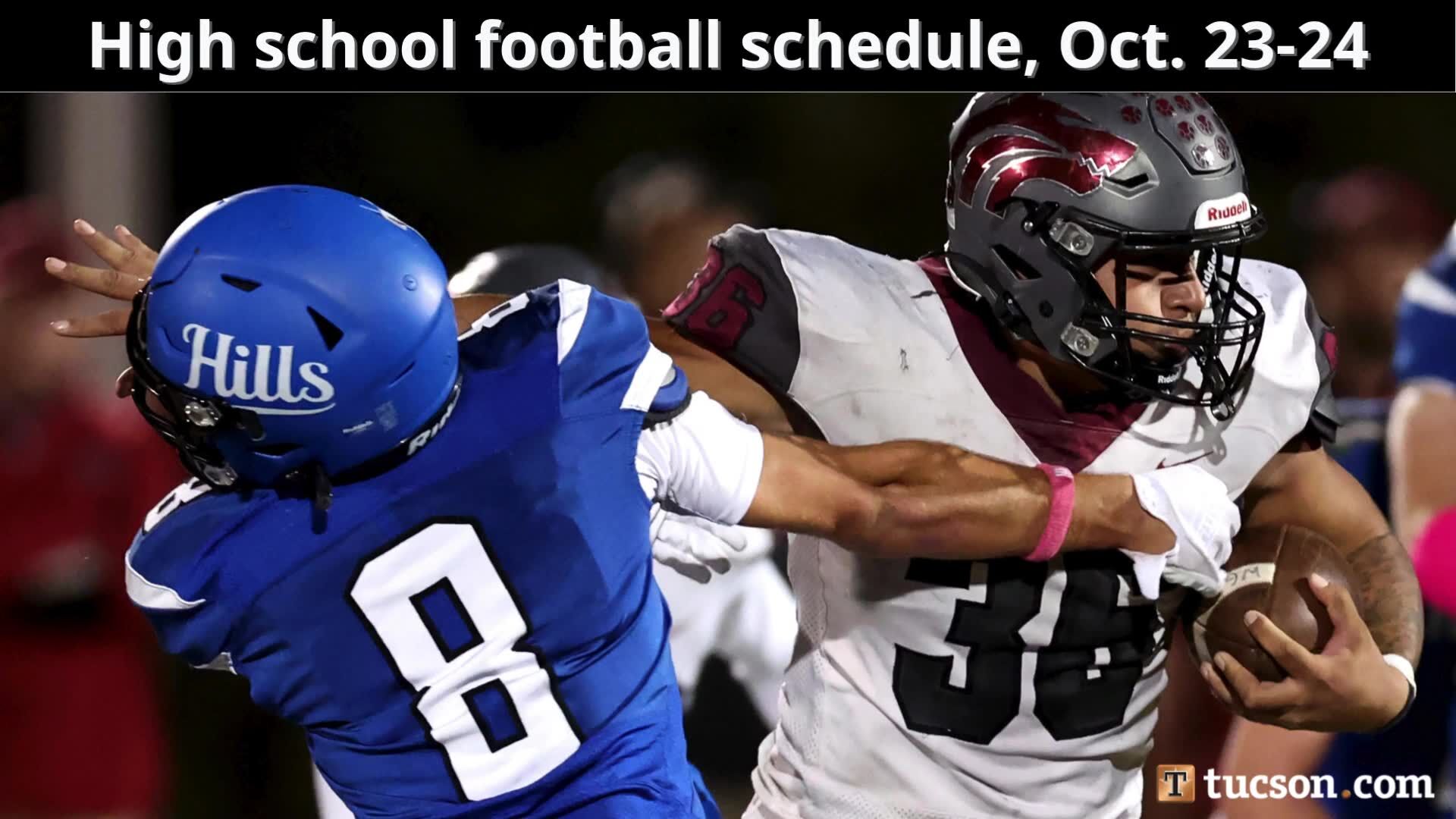 This week’s high school football schedule, Oct. 23-24